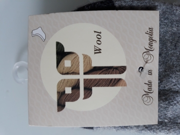 Preview: Socken aus Schafwolle Dunkelbraun Größe 41-43